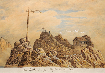 Zeichnung der grossen Mythe von Heinrich Müller 1877 (Wikipedia).